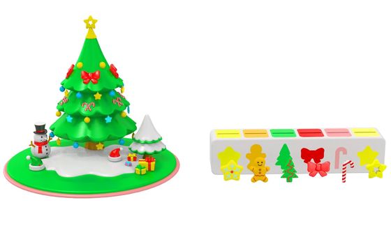 kopen Baby Puzzle Silicone Speelgoed Is Niet Toxisch En Geurloos Creatieve Tanden Speelgoed Silicone Kerstboom Splicing Speelgoed online manufacture