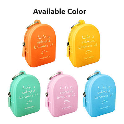 kopen Fenolvrij Silicone Zero Portemonnee Waterdicht Zippered Rugzak Kleine voorwerpen Opberging Silicone zak online manufacture