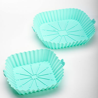 kopen Air Fryer Silicone Pot Food Grade Veiligheid Air Fryer Oven Accessoires Vierkante Makkelijk te reinigen Air Fryer Silicone Liner online manufacture