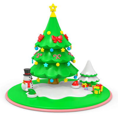 Baby bouwstenen Baby leer speelgoed Silikon kerstboom speelgoed Kinderen geestelijke ontwikkeling speelgoed