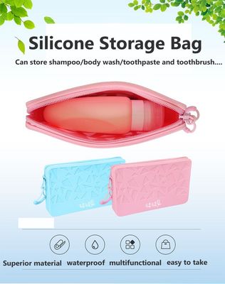 Van de het Silicone Kosmetische Opslag van het siliconekonijn de Vierkante van de de Zakmanier van het de Kleurensilicone Stevige Zak van de de Veranderingsopslag