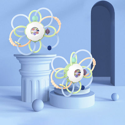 De Tand van het babysilicone het Malen de Beetmuziek Toy Manhattan Hand Grab Ball van de Stokbaby