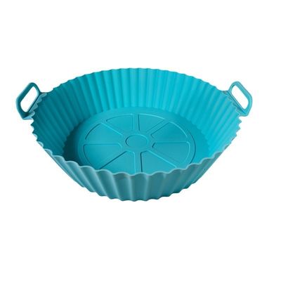 Groothandel Opvouwbare herbruikbare niet-klevende siliconen luchtfryer Liner Baking Mat Cake Pan Circulaire luchtfryer Silicone pot Liner