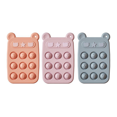 Bear Shape Baby Tooth Grinder Warmtebestendige siliconen tandjes speelgoed met OEM geaccepteerd